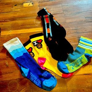 4 Pack DeFeet, Ridge Supply, Etc  Cycling Socks